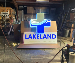 Lakeland Hospital sign